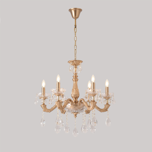 Люстра Crystal Lux ELIZABETH SP6 BRASS фото 4 Люстра Crystal Lux ELIZABETH SP6 BRASS фото 4
